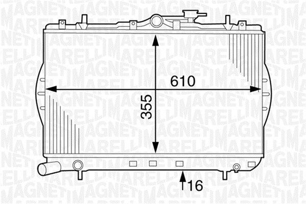 MAGNETI MARELLI Radiators, Motora dzesēšanas sistēma 350213123600